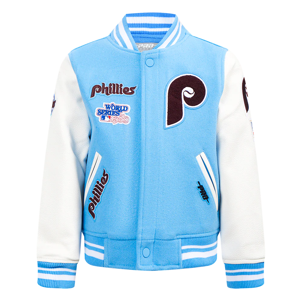 MLB PHILADELPHIA PHILLIES RETRO CLASSIC LITTLE BOYS RIB WOOL VARSITY JACK