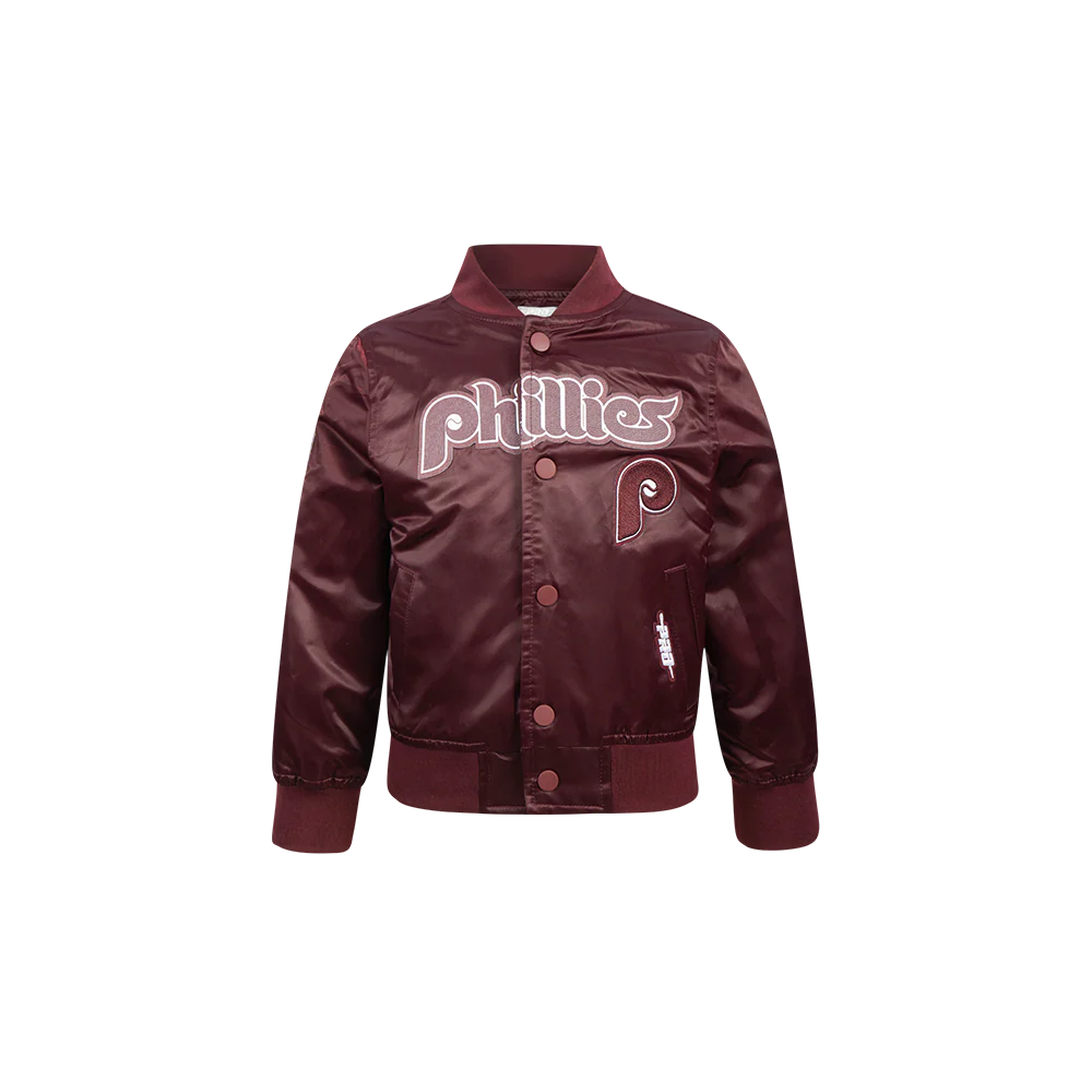 MLB PHILADELPHIA PHILLIES CLASSIC TODDLER BOYS SATIN JACKET