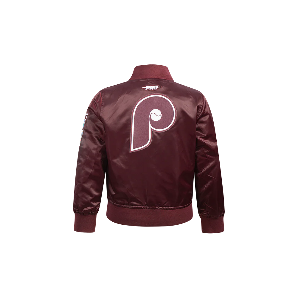 MLB PHILADELPHIA PHILLIES CLASSIC TODDLER BOYS SATIN JACKET