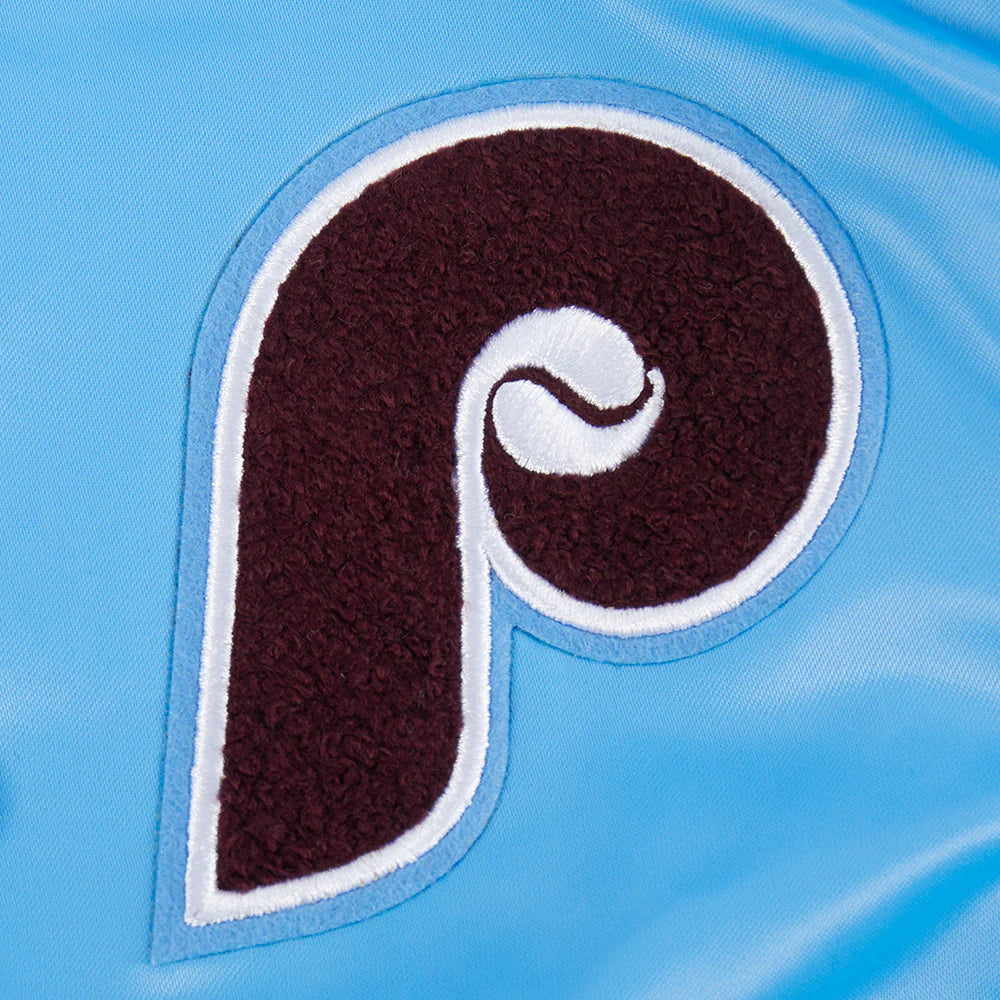 MLB PHILADELPHIA PHILLIES RETRO CLASSIC TODDLER BOYS RIB SATIN JACKET