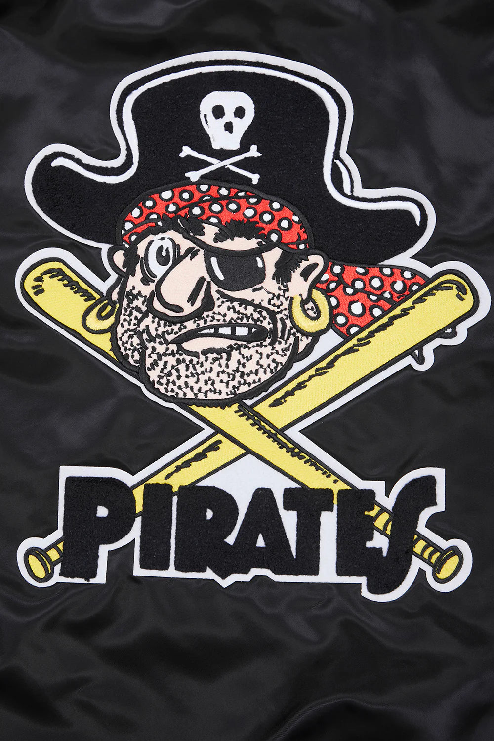 MLB PITTSBURGH PIRATES RETRO CLASSIC MEN'S RIB SATIN JACKET