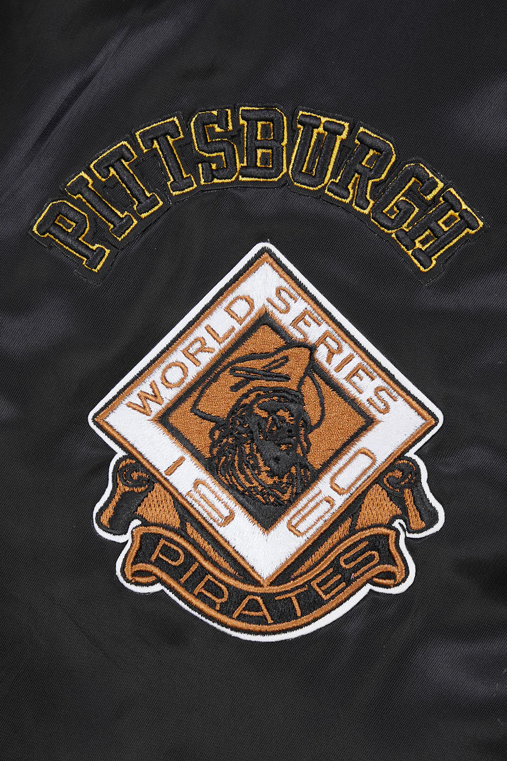 MLB PITTSBURGH PIRATES RETRO CLASSIC MEN'S RIB SATIN JACKET
