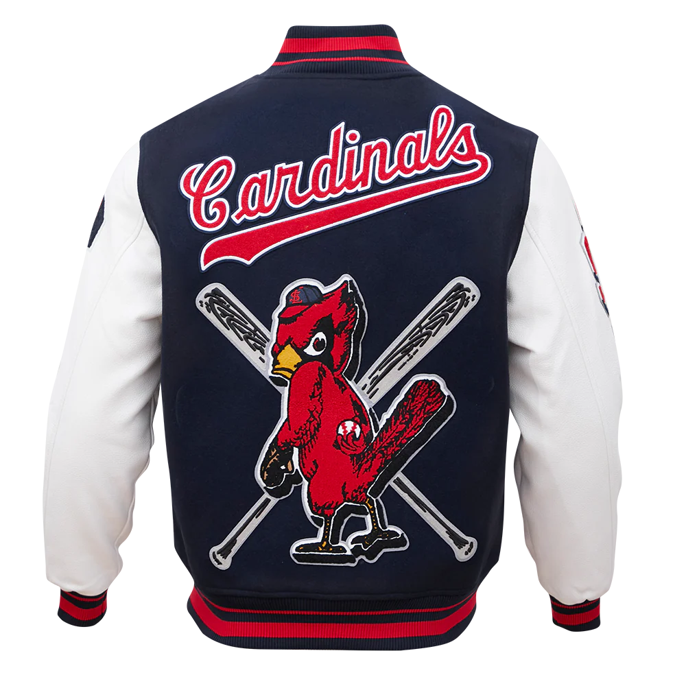 MLB ST. LOUIS CARDINALS RETRO MASHUP MEN'S RIB WOOL VARSITY JACKET