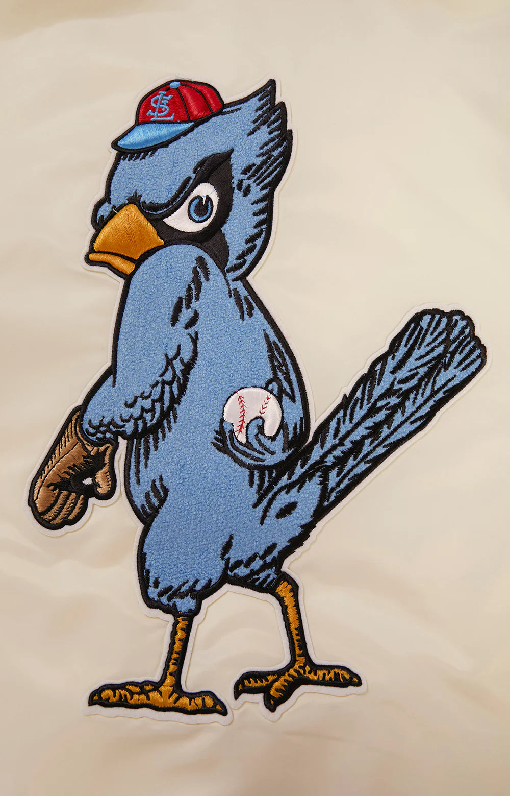 MLB ST. LOUIS CARDINALS RETRO CLASSIC MEN'S RIB SATIN JACKET