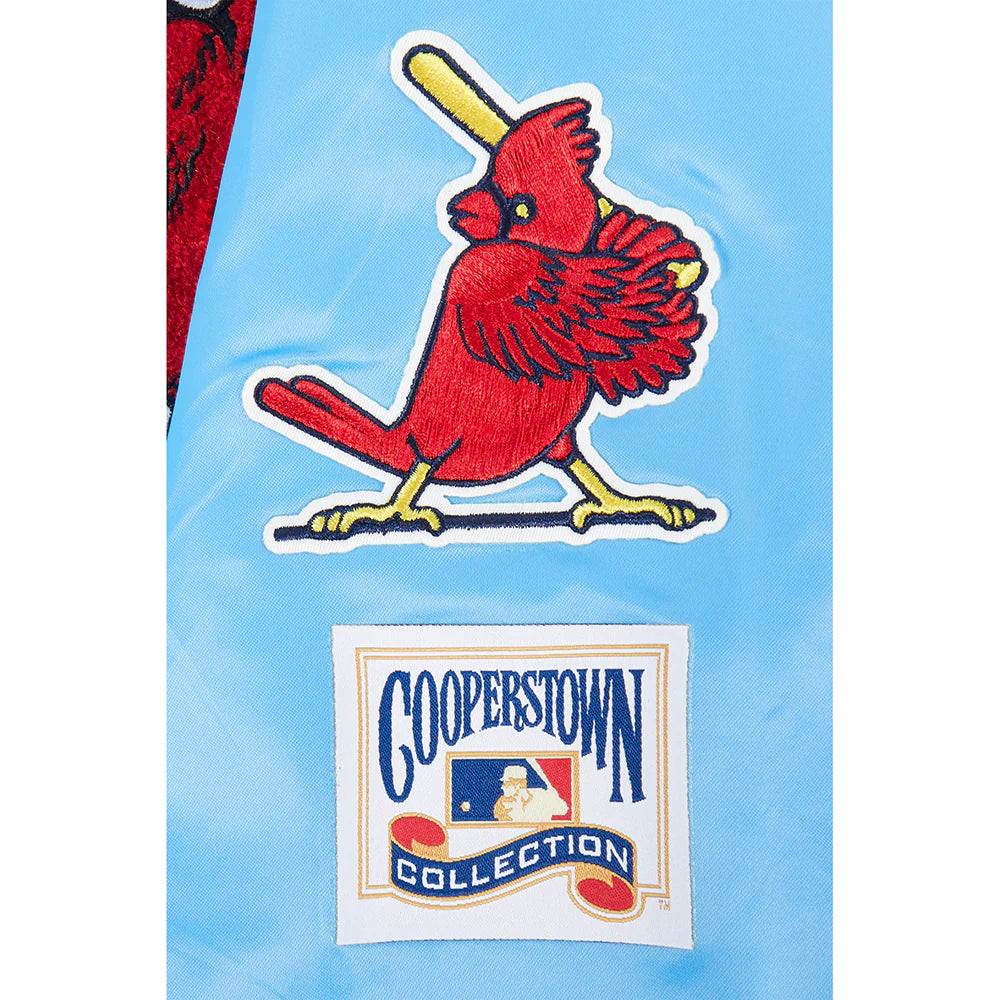 MLB ST. LOUIS CARDINALS RETRO CLASSIC BIG BOYS RIB SATIN JACKET