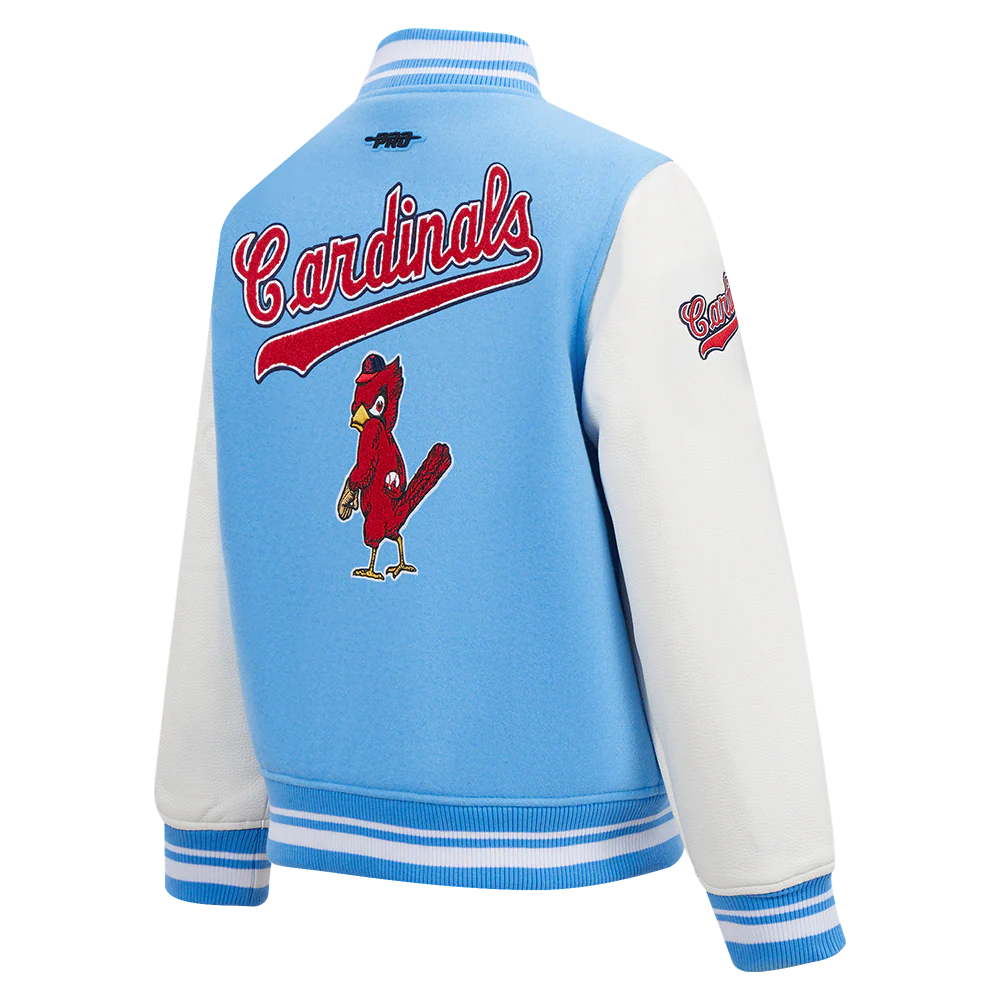 MLB ST. LOUIS CARDINALS RETRO CLASSIC BIG BOYS RIB WOOL VARSITY JACKET