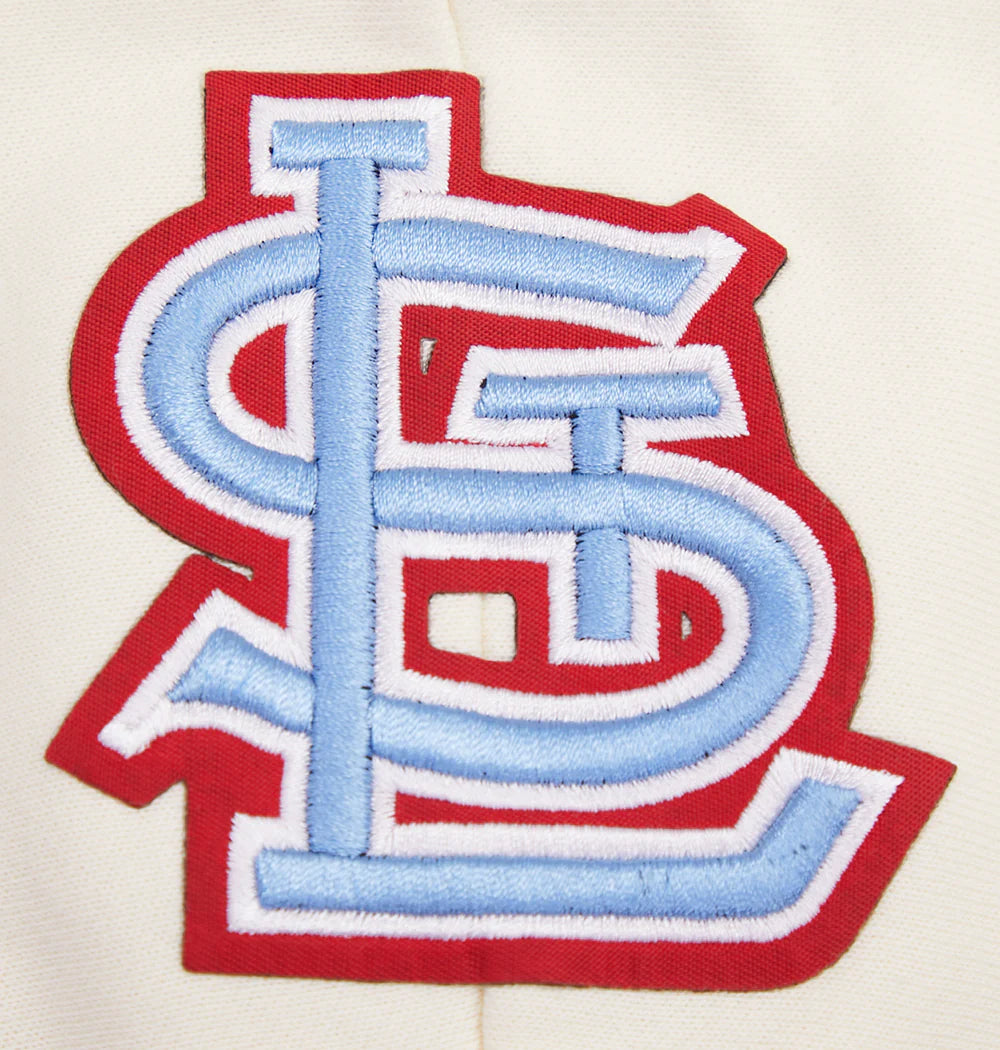 MLB ST. LOUIS CARDINALS RETRO CLASSIC WOMEN'S CROPPED PULLOVER HOODIE