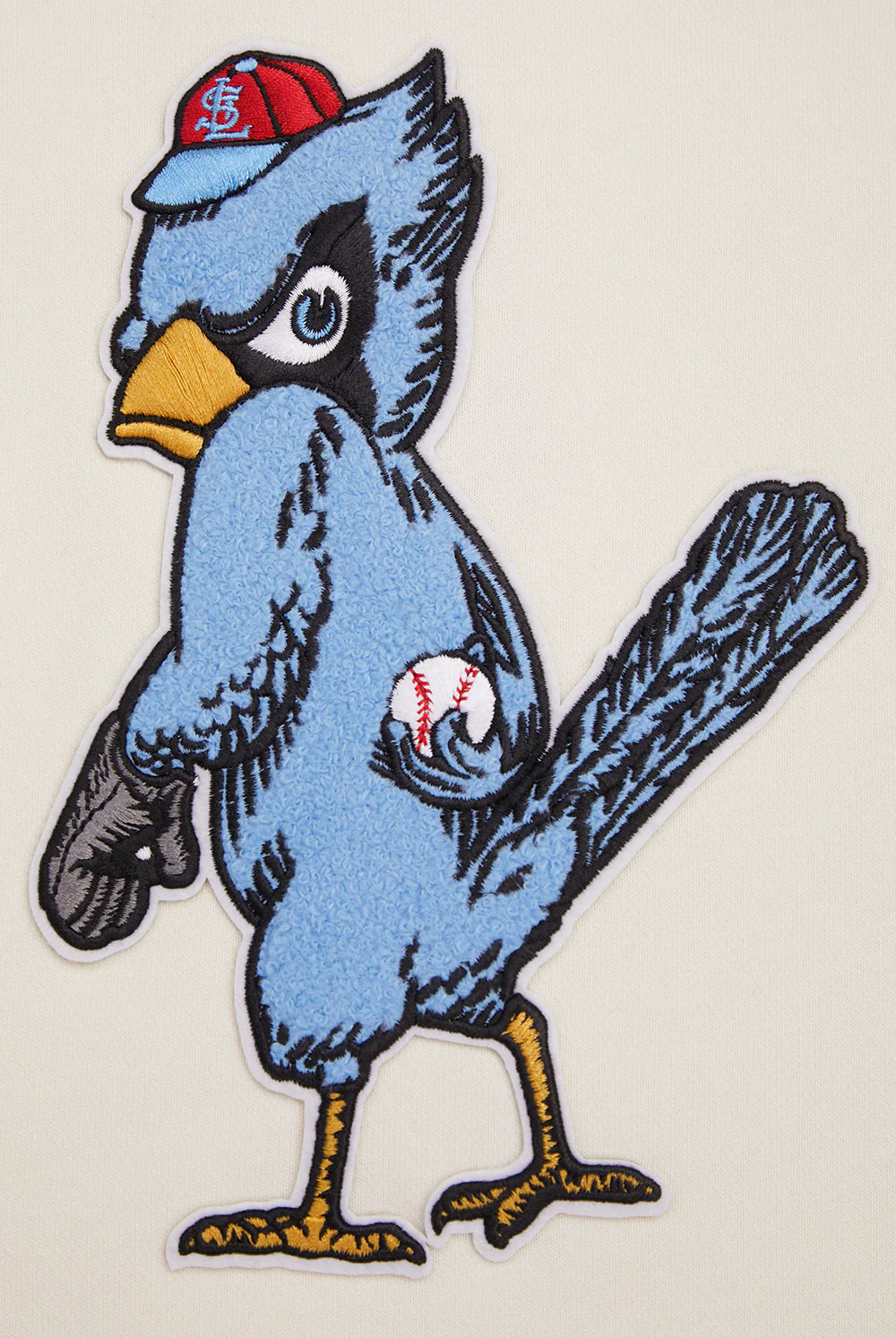 MLB ST. LOUIS CARDINALS RETRO CLASSIC WOMEN'S CROPPED PULLOVER HOODIE