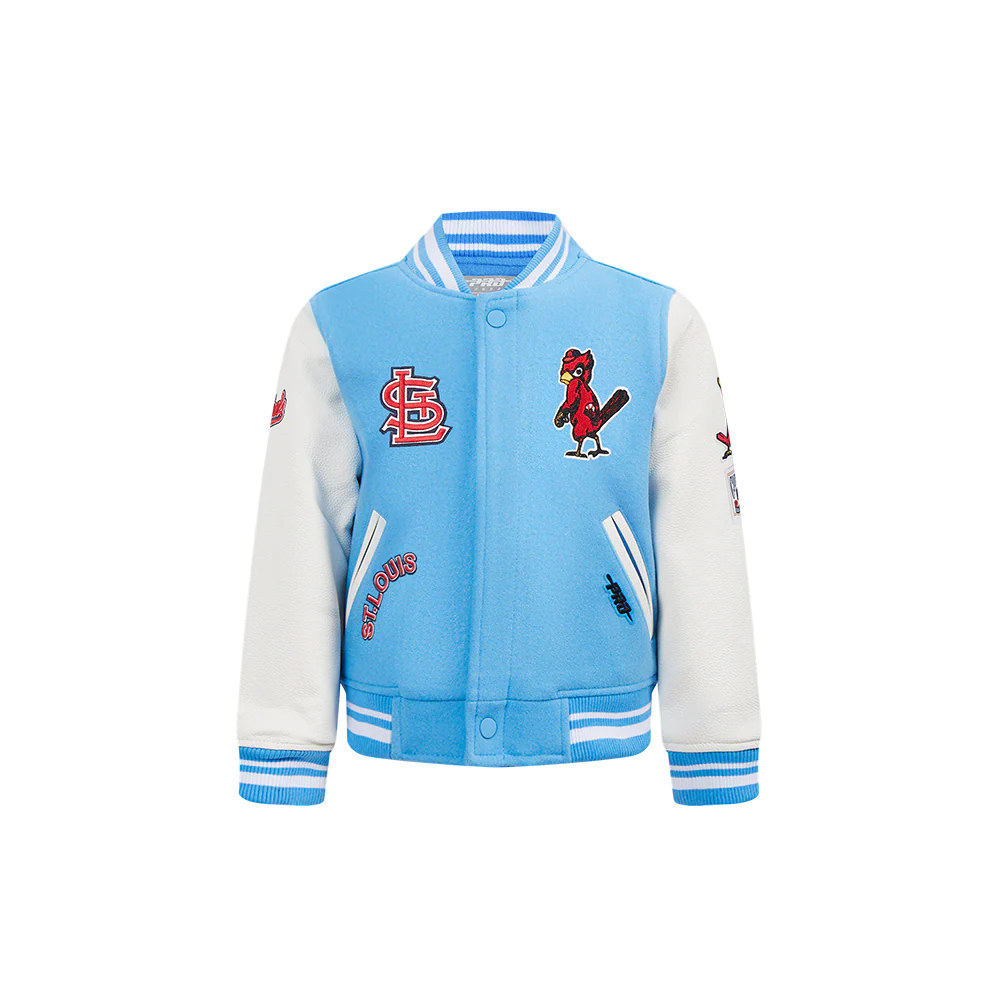 MLB ST. LOUIS CARDINALS RETRO CLASSIC TODDLER BOYS RIB WOOL VARSITY JACKET