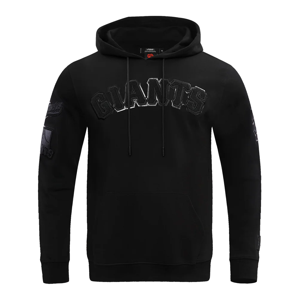MLB SAN FRANCISCO GIANTS TRIPLE BLACK LOGO MEN'S PULLOVER HOODIE