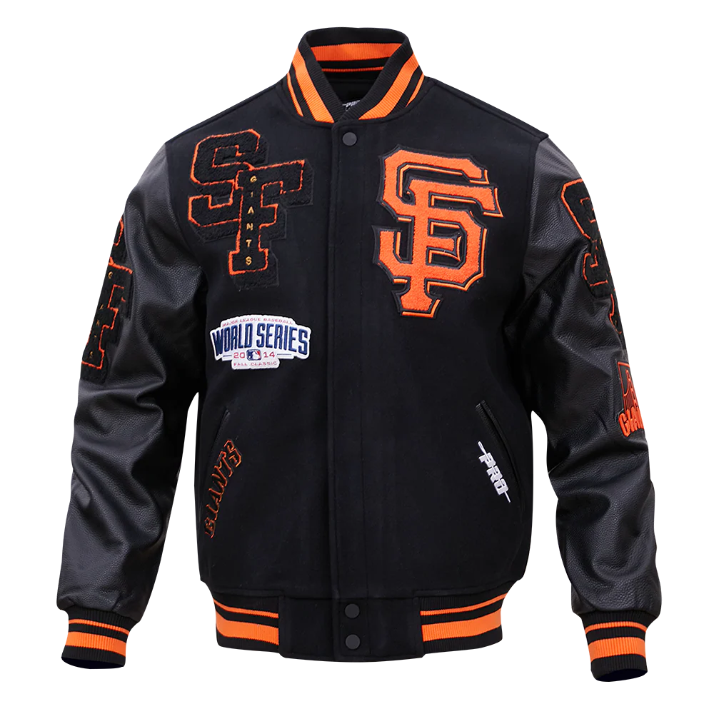 MLB SAN FRANCISCO GIANTS MASHUP MEN'S RIB WOOL VARSITY JACKET