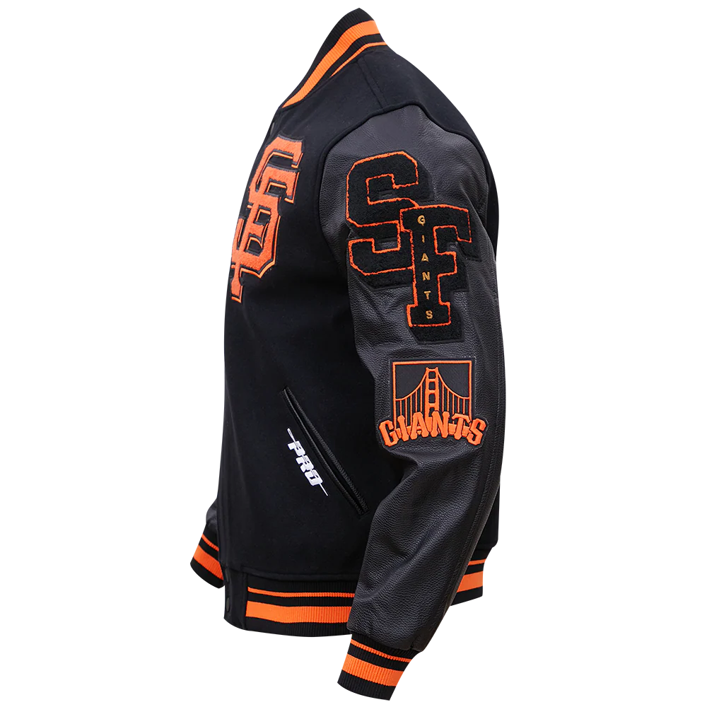 MLB SAN FRANCISCO GIANTS MASHUP MEN'S RIB WOOL VARSITY JACKET