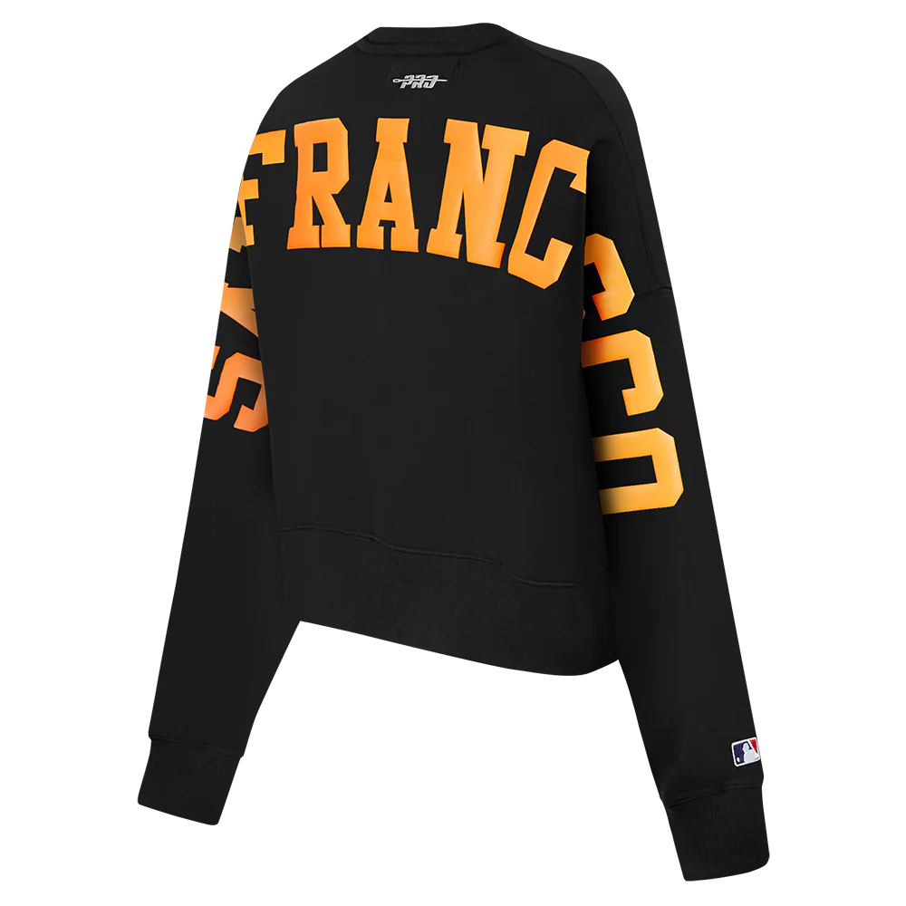 MLB SAN FRANCISCO GIANTS WINGSPAN WOMEN'S FLEECE CREWNECK