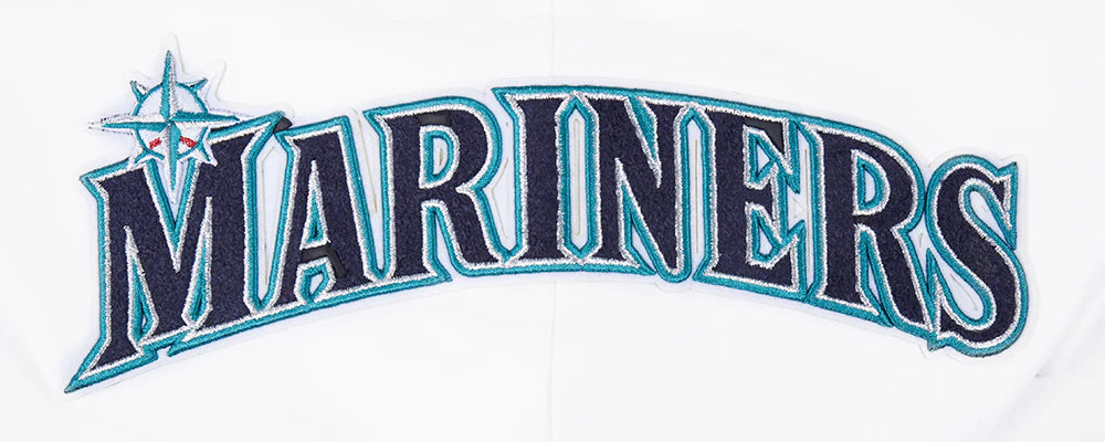 MLB SEATTLE MARINERS CLASSIC CHENILLE MEN'S FULL ZIP PULLOVER HOODIE