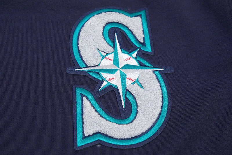 MLB SEATTLE MARINERS CLASSIC CHENILLE MEN'S PULLOVER HOODIE
