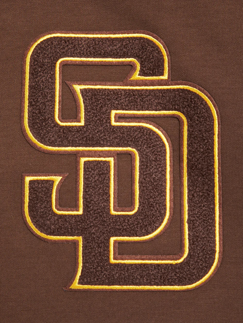 MLB SAN DIEGO PADRES CLASSIC CHENILLE MEN'S FULL ZIP PULLOVER HOODIE