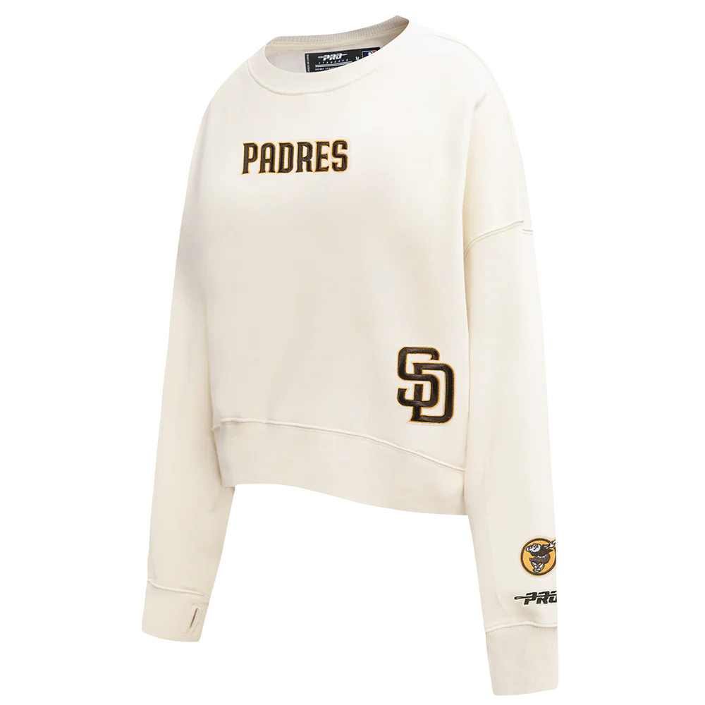 MLB SAN DIEGO PADRES WINGSPAN WOMEN'S FLEECE CREWNECK