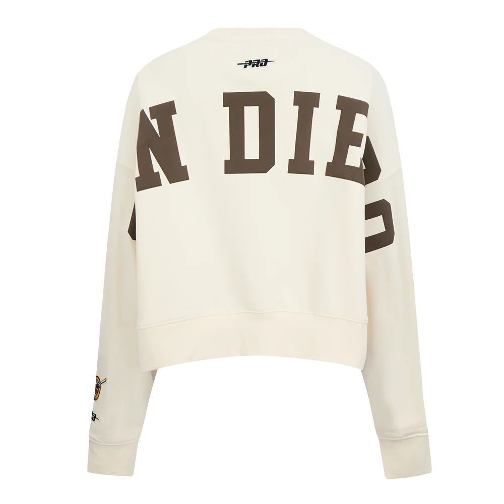 MLB SAN DIEGO PADRES WINGSPAN WOMEN'S FLEECE CREWNECK