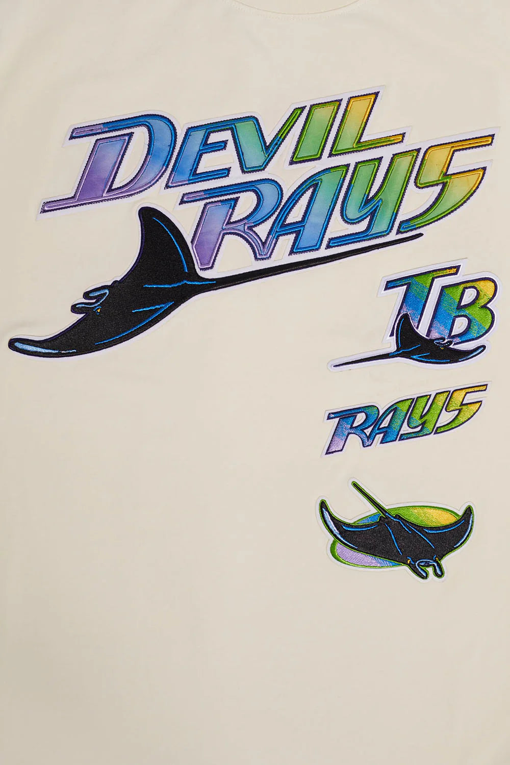 MLB TAMPA DEVIL RAYS RETRO CLASSIC MEN'S STRIPED TOP