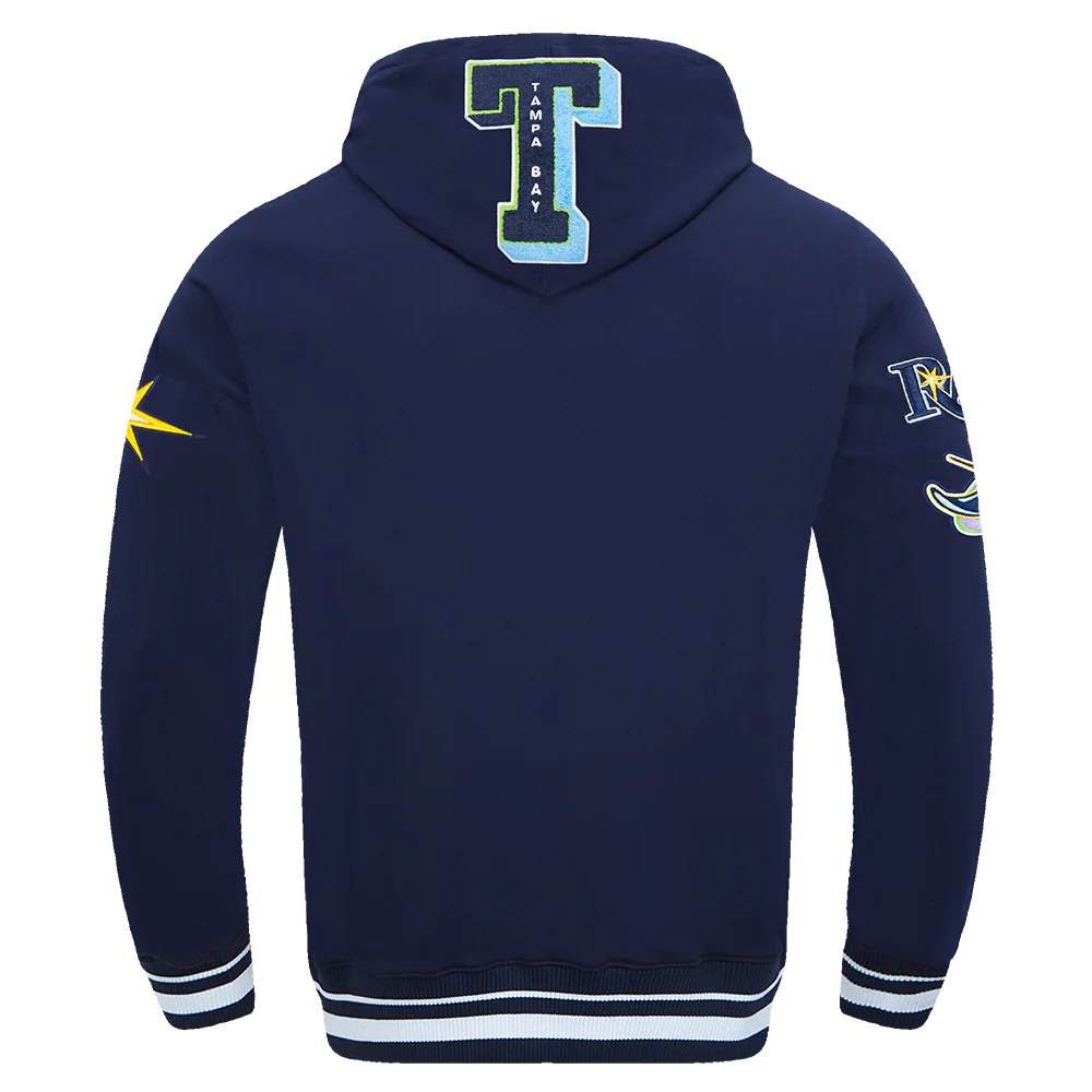 MLB TAMPA BAY RAYS MASHUP MEN'S RIB PULLOVER HOODIE