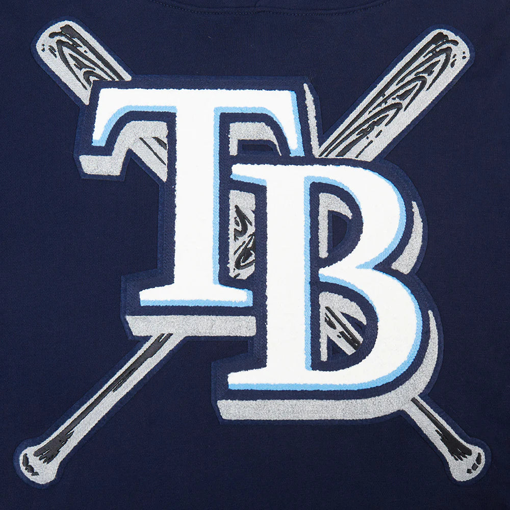 MLB TAMPA BAY RAYS MASHUP MEN'S RIB PULLOVER HOODIE