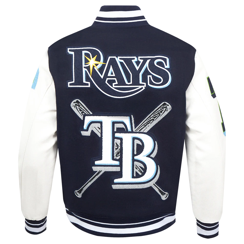 MLB TAMPA BAY RAYS MASHUP MEN'S RIB WOOL VARSITY JACKET