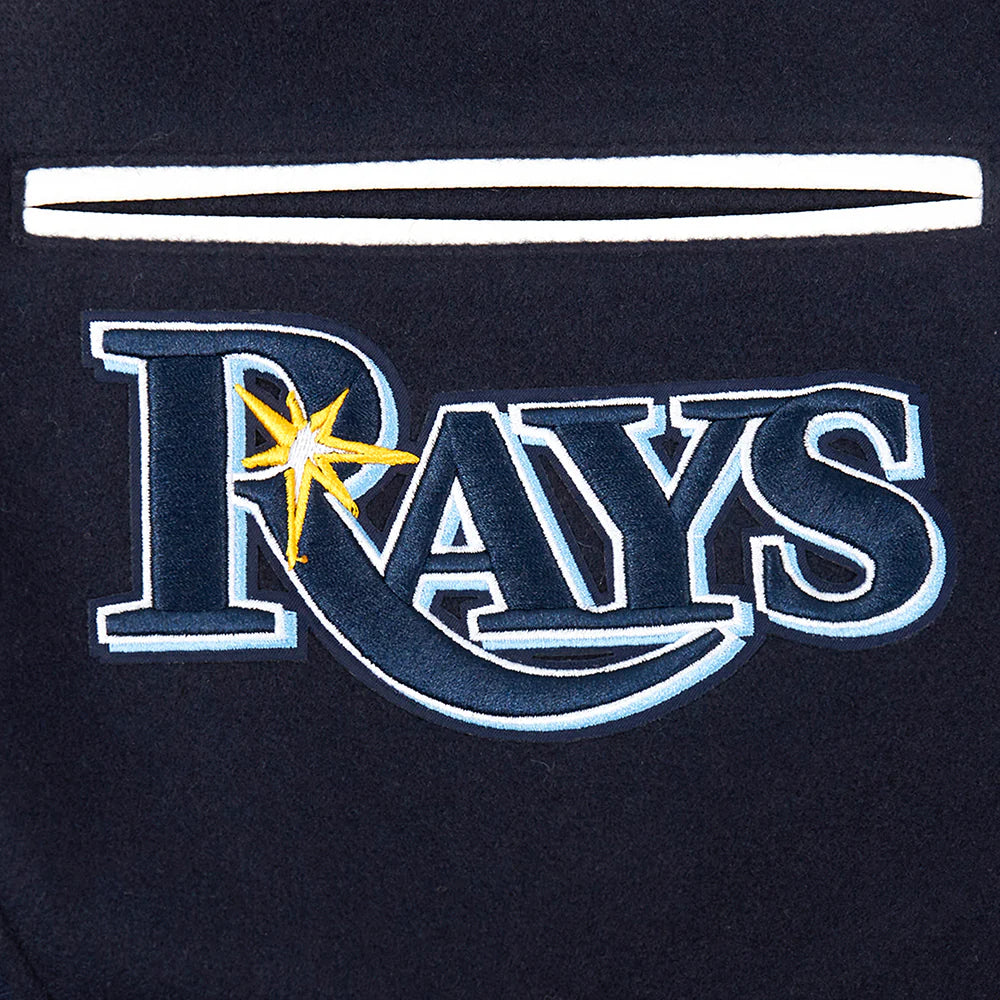 MLB TAMPA BAY RAYS MASHUP MEN'S RIB WOOL VARSITY JACKET