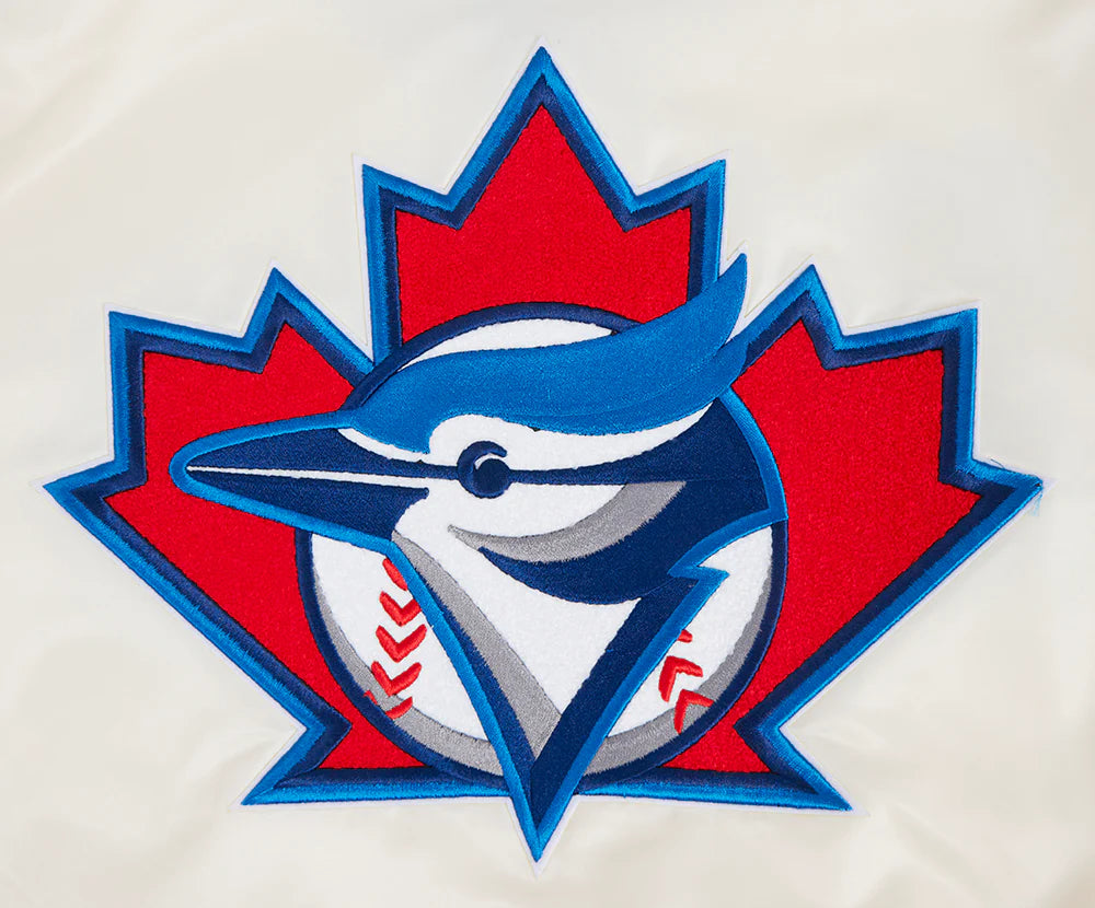 MLB TORONTO BLUE JAYS RETRO CLASSIC MEN'S RIB SATIN JACKET