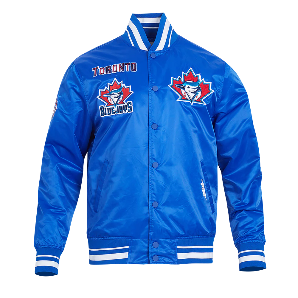 MLB TORONTO BLUE JAYS RETRO CLASSIC MEN'S RIB SATIN JACKET