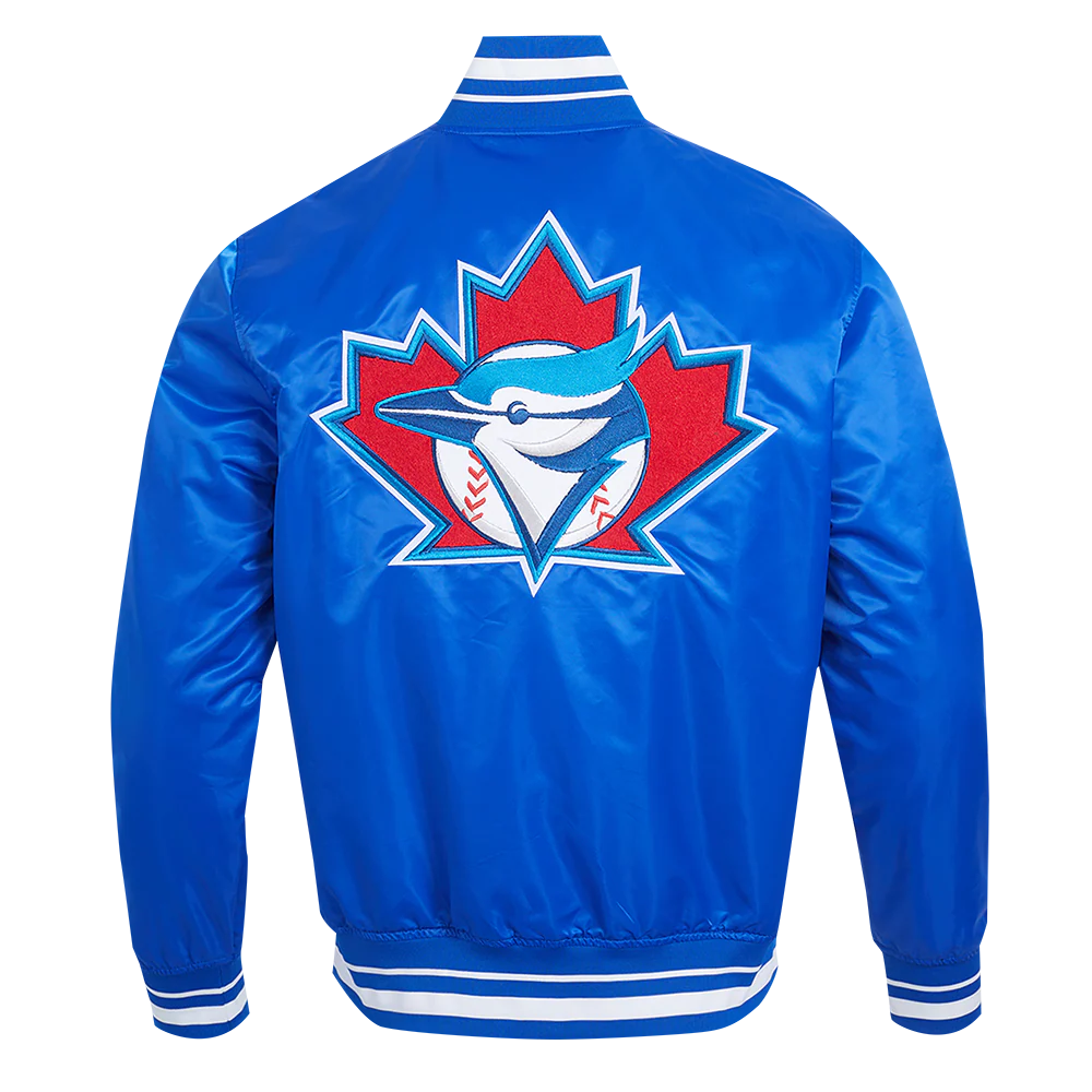 MLB TORONTO BLUE JAYS RETRO CLASSIC MEN'S RIB SATIN JACKET