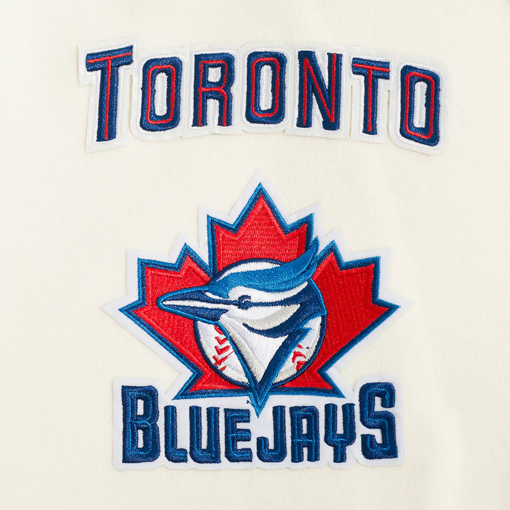 MLB TORONTO BLUE JAYS RETRO CLASSIC MEN'S RIB WOOL VARSITY JACKET