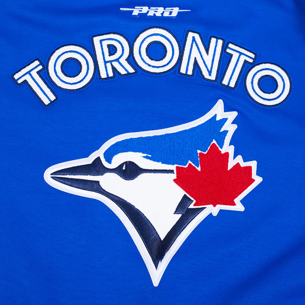 MLB TORONTO BLUE JACKETYS CURRENT LOGO PRO GAME DAY MEN'S DOUBLE KNIT JACKET