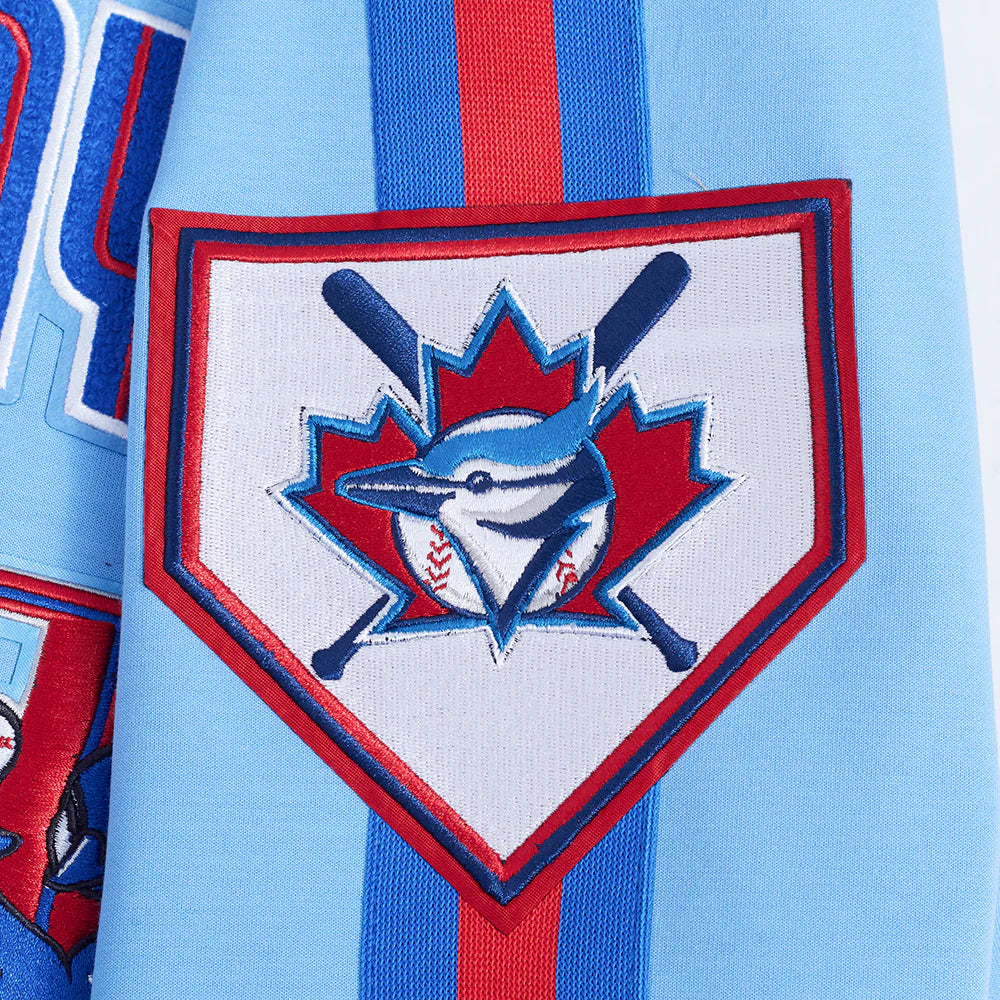 MLB TORONTO BLUE JACKETS COOPERSTOWN LOGO PRO GAME DAY MEN'S DOUBLE KNIT JACKET