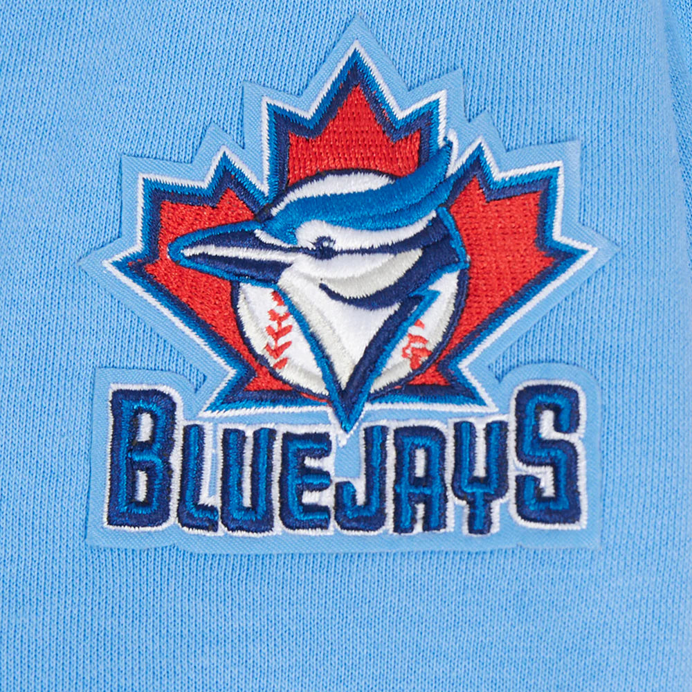 MLB TORONTO BLUE JAYS RETRO CLASSIC WOMEN'S RIB CROPPED PULLOVER HOODIE