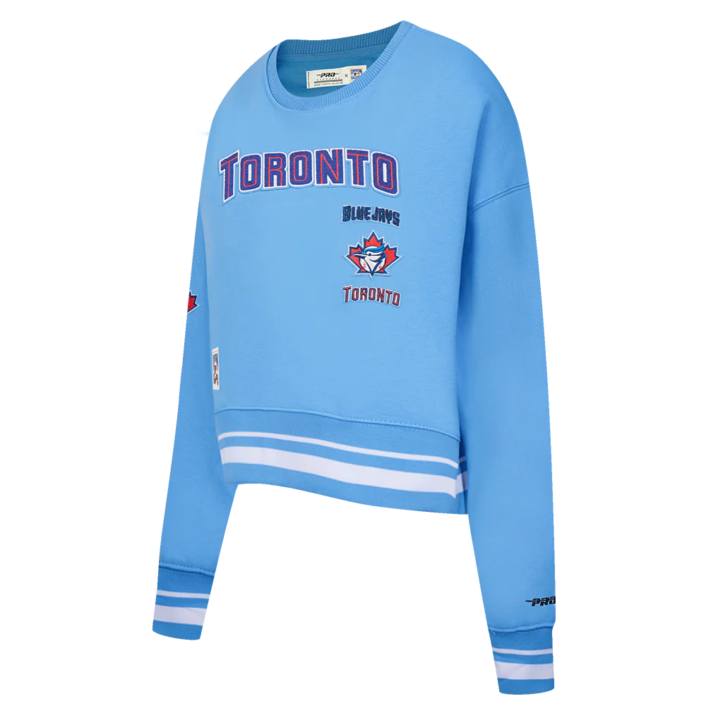MLB TORONTO BLUE JAYS RETRO CLASSIC WOMEN'S RIB CREWNECK