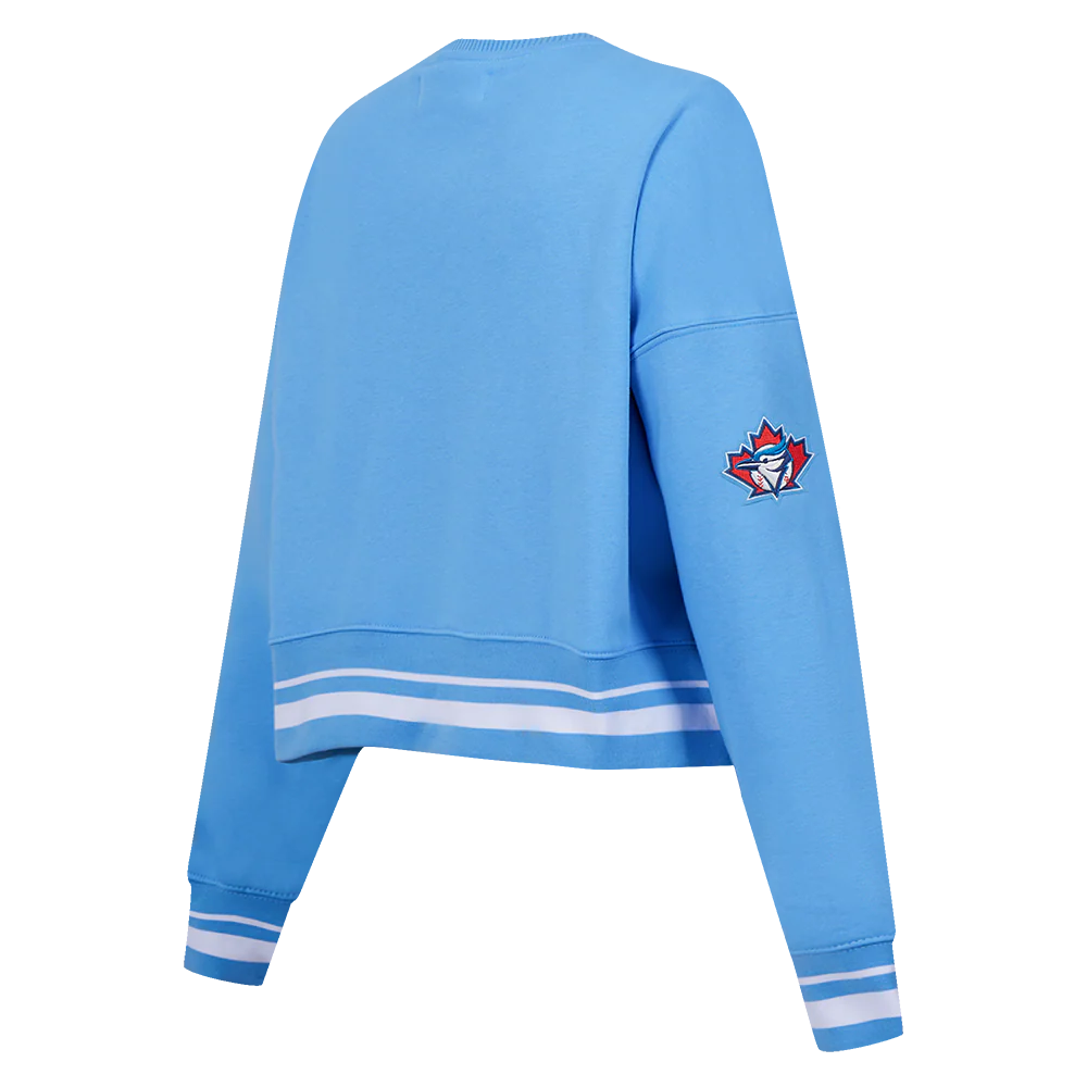 MLB TORONTO BLUE JAYS RETRO CLASSIC WOMEN'S RIB CREWNECK
