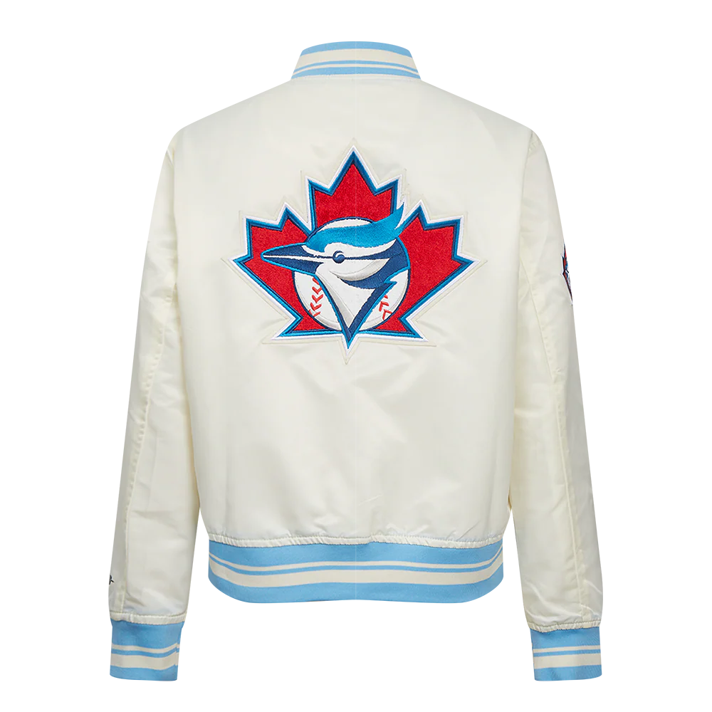 MLB TORONTO BLUE JAYS RETRO CLASSIC WOMEN'S RIB SATIN JACKET