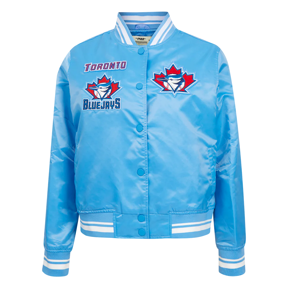 MLB TORONTO BLUE JAYS RETRO CLASSIC WOMEN'S RIB SATIN JACKET