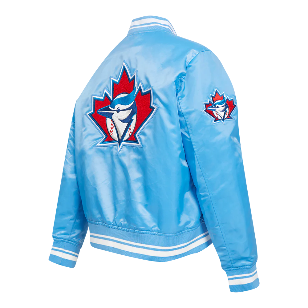 MLB TORONTO BLUE JAYS RETRO CLASSIC WOMEN'S RIB SATIN JACKET