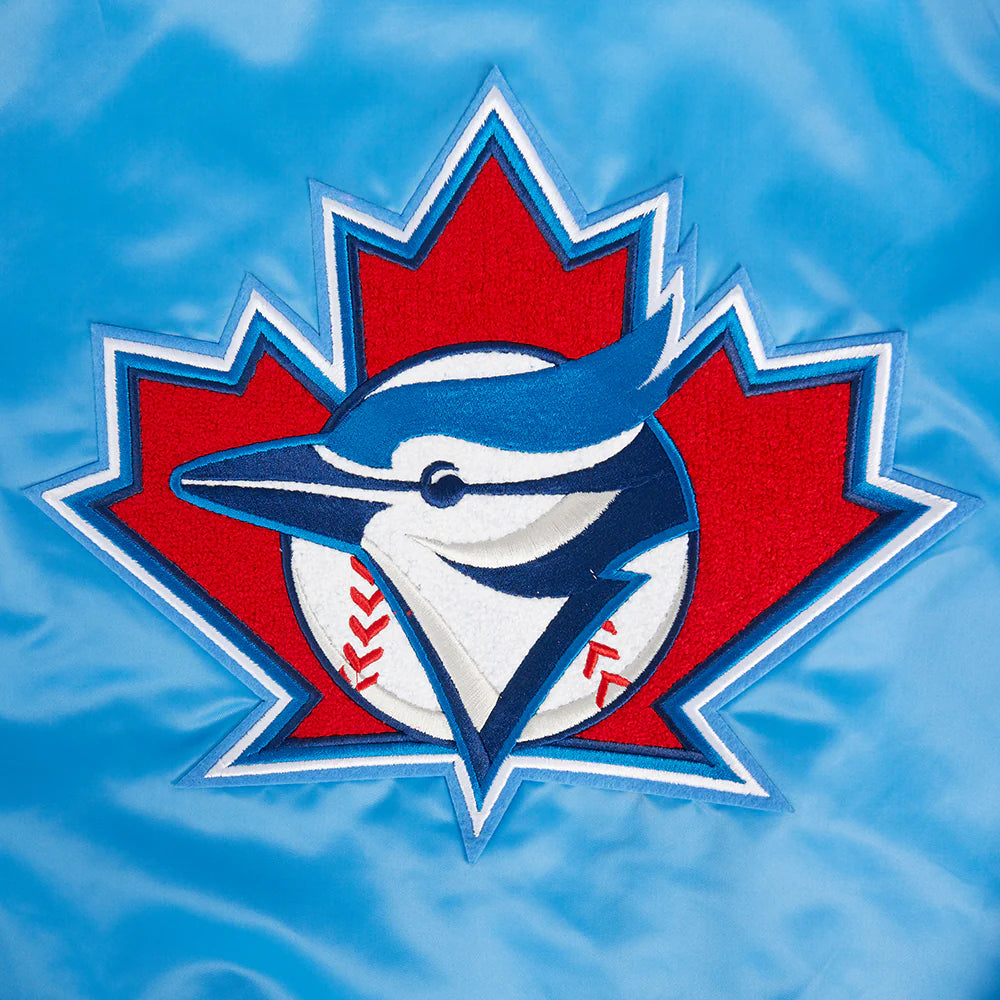 MLB TORONTO BLUE JAYS RETRO CLASSIC WOMEN'S RIB SATIN JACKET