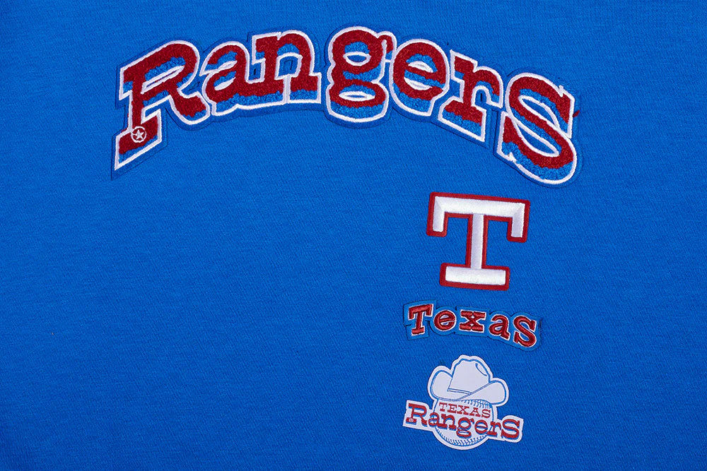 MLB TEXAS RANGERS RETRO CLASSIC WOMEN'S RIB CREWNECK