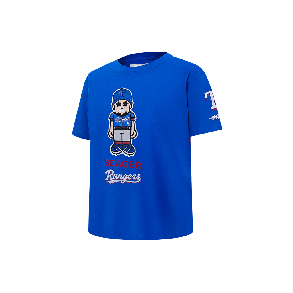 MLB TEXAS RANGERS COREY SEAGER #5 AVATAR LITTLE BOYS SHORT SLEEVE TOP