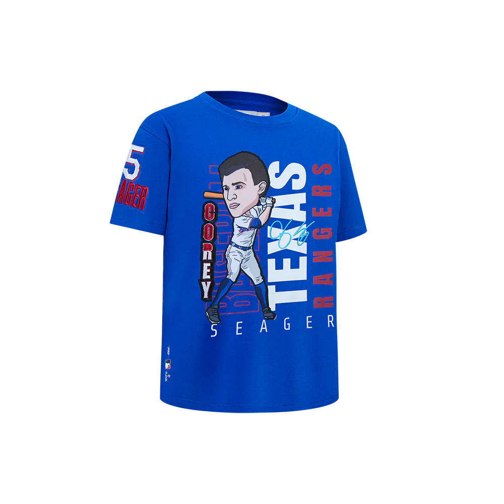 MLB TEXAS RANGERS COREY SEAGER #5 REMIX AVATAR LITTLE BOYS SHORT SLEEVE TOP