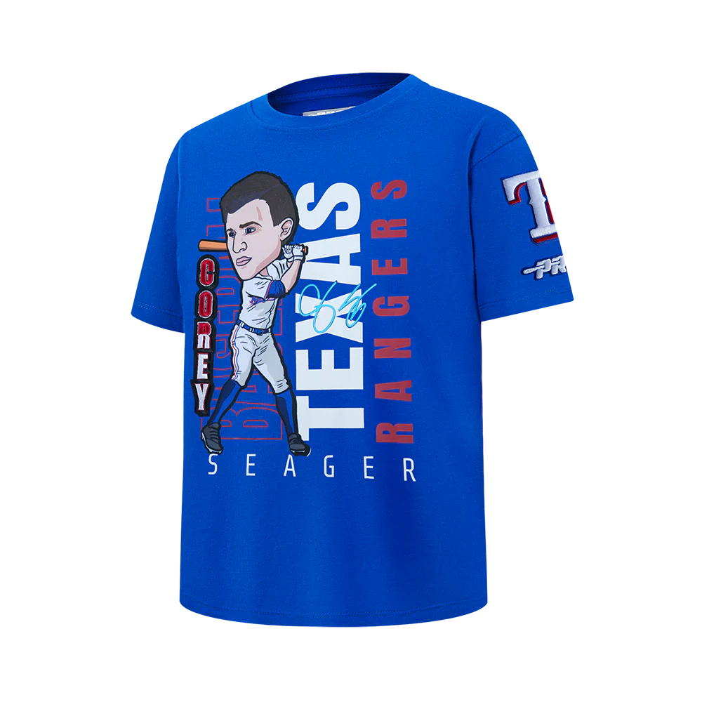 MLB TEXAS RANGERS COREY SEAGER #5 REMIX AVATAR TODDLER BOYS SHORT SLEEVE TOP