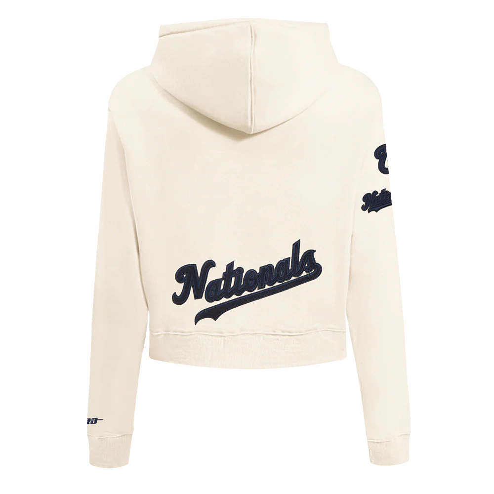 MLB WASHINGTON NATIONALS TRIPLE TONAL WOMEN'S DOUBLE KNIT FULL ZIP HOODIE