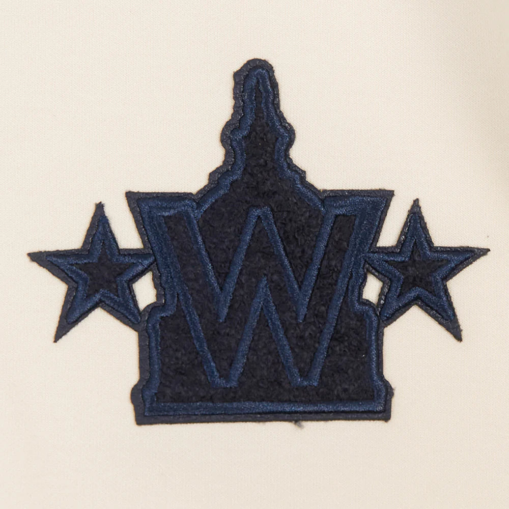 MLB WASHINGTON NATIONALS TRIPLE TONAL WOMEN'S DOUBLE KNIT FULL ZIP HOODIE