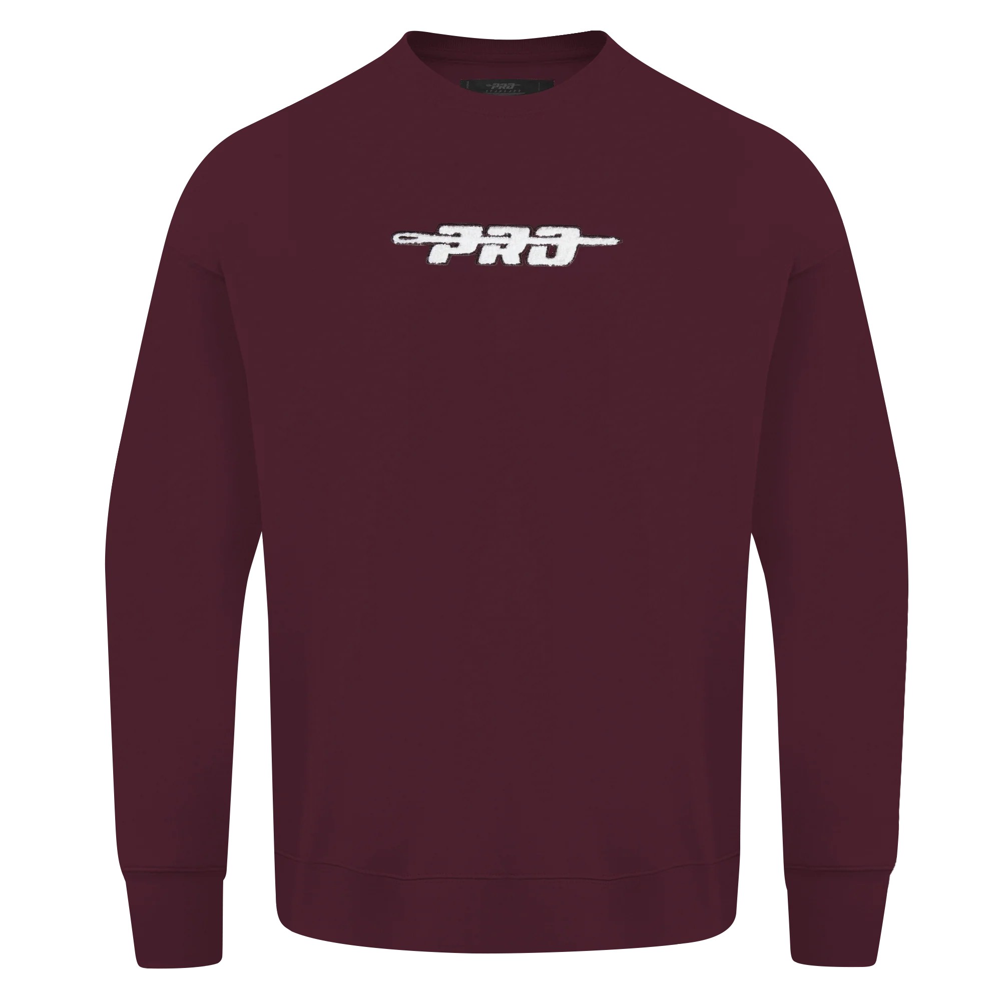 PRO STANDARD CLASSIC CHENILLE WHT LOGO MEN'S DROP SHOULDER FLC CREWNECK