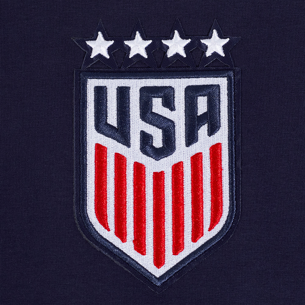 US SOCCER CLASSIC MEN'S 4 STAR SINGLE JERSEY STRIPED TEE