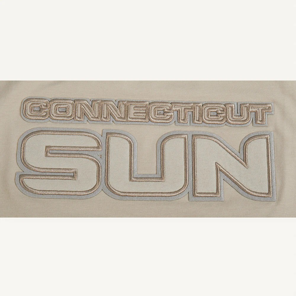 WNBA CONNECTICUT SUN NEUTRAL WOMEN'S SINGLE JERSEY BOXY TEE
