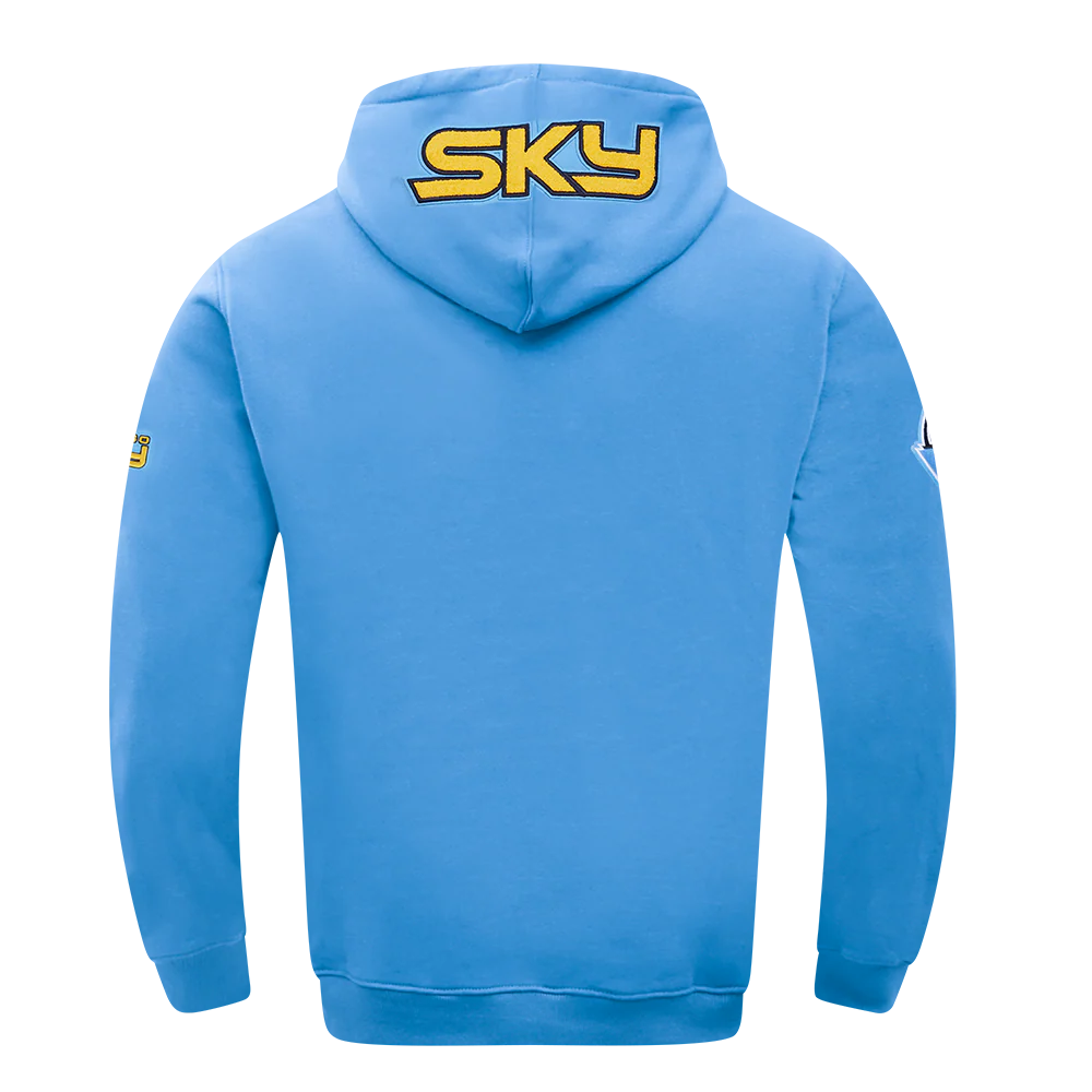 WNBA CHICAGO SKY CLASSIC CHENILLE MEN'S DOUBLE KNIT PULLOVER HOODIE